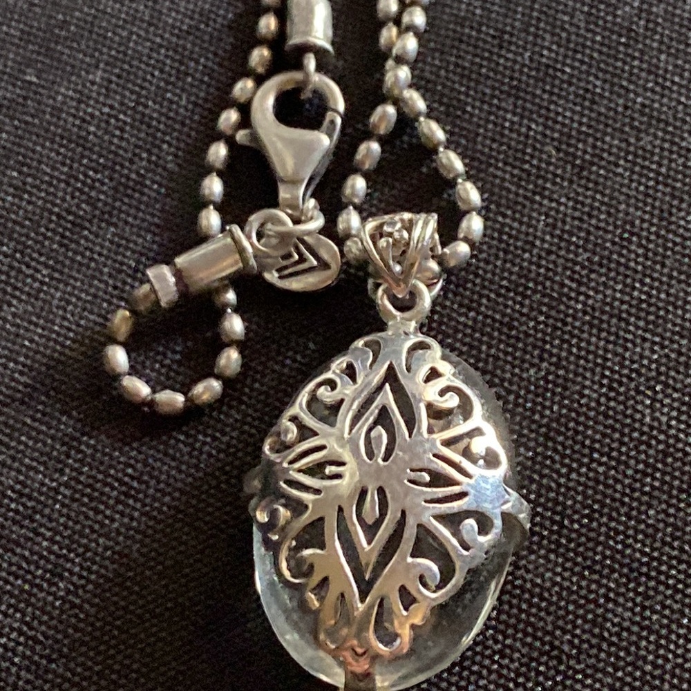Silpada. S2267 reversible pendant sterling Silver Pendant Necklace